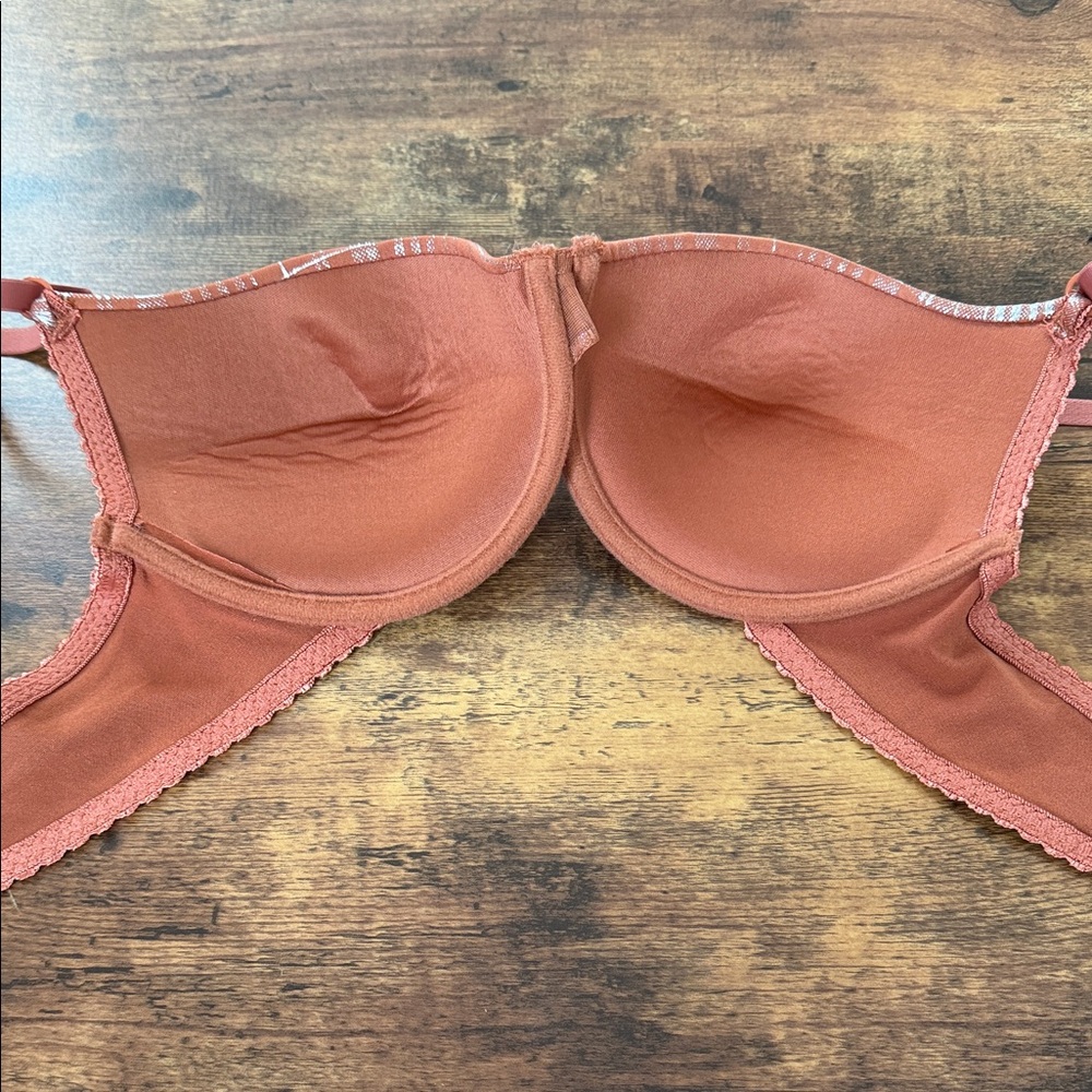 Stylish Plaid Bra in Rust and Silver - Picture 8 of 8